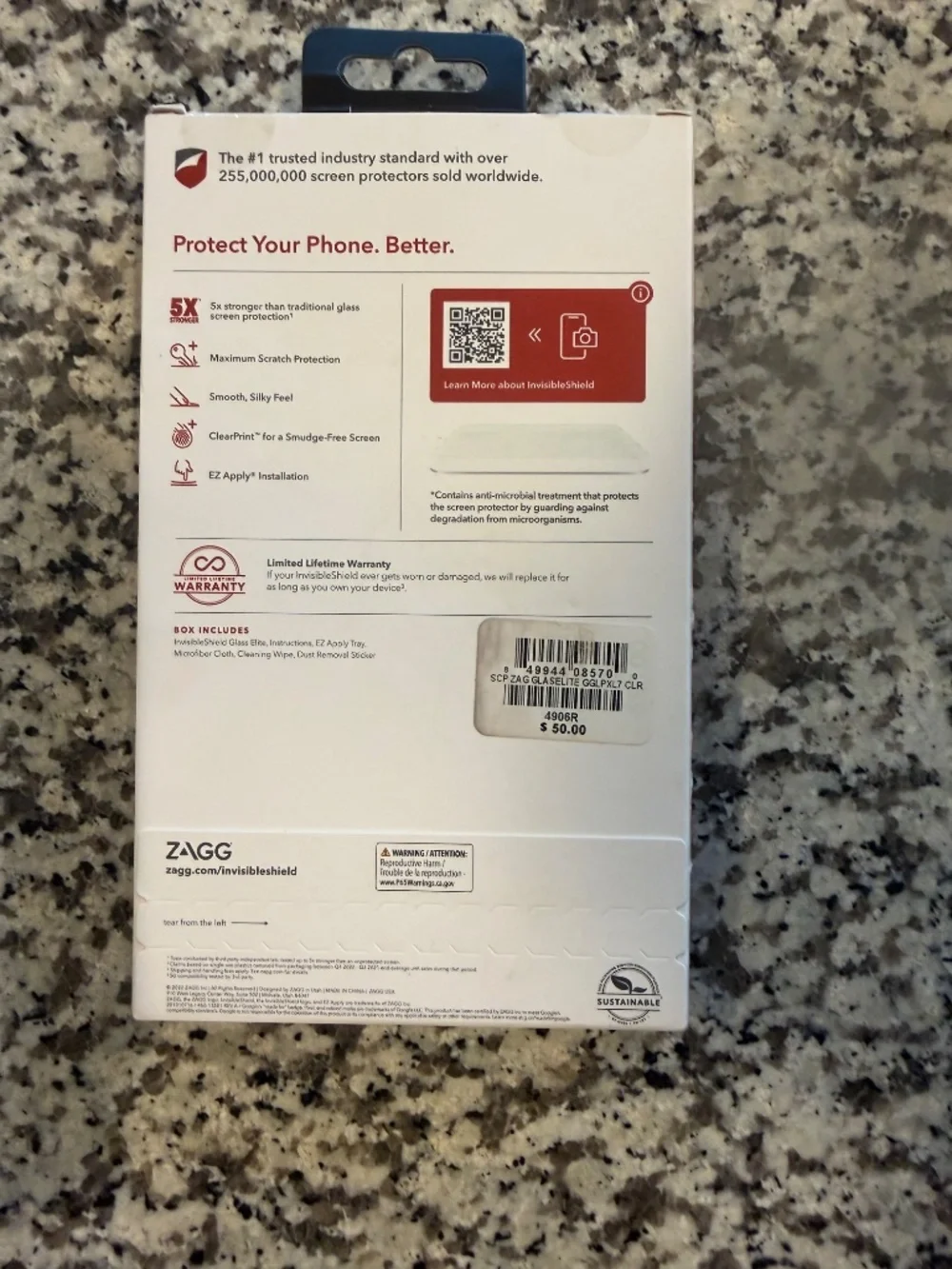 NWT Zagg google pixel 7 glass elite screen protector